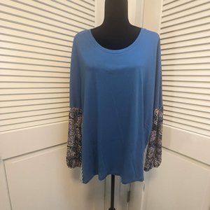 Mixed Pattern L/S Shirt - Sz XL